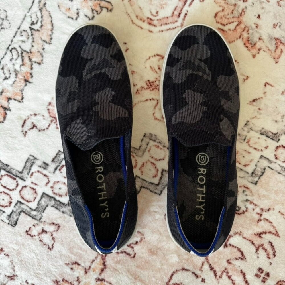 Rothy's The Original Slip On Sneaker in Grey Camo